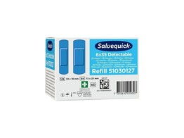 SALVEQUICK PLASTIC PLEISTERS NAVULLING  6 x 35 st  BL - doos